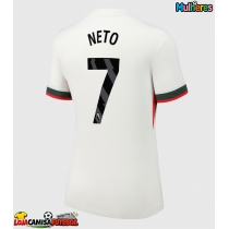 Camisa de Futebol Chelsea Pedro Neto #7 Equipamento Secundário Mulheres 2025-26 Manga Curta